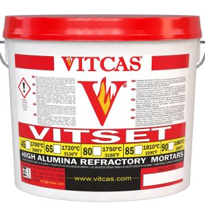 Vitset 80 lietošanai gatava ugunsizturīgā java 1750 °C